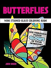 Butterflies mini stained for sale  Delivered anywhere in USA 