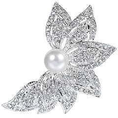 Pearl brooches women for sale  Delivered anywhere in UK