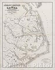 Historic map albemarle for sale  Delivered anywhere in USA 
