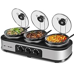 Triple slow cooker for sale  Delivered anywhere in USA 