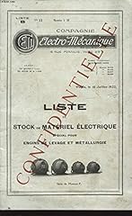 Electro mecanique liste d'occasion  Livré partout en France