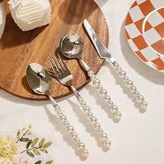 Pearl flatware set for sale  Delivered anywhere in USA 