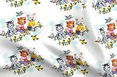 Spoonflower fabric vintage for sale  Delivered anywhere in USA 
