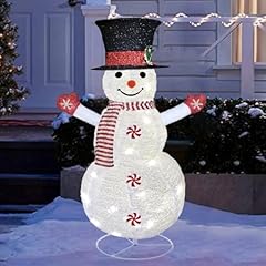 Lighted christmas snowman for sale  Delivered anywhere in USA 