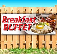 Breakfast buffet banner for sale  Delivered anywhere in USA 
