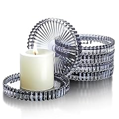 Glass candle plates for sale  Delivered anywhere in USA 