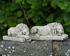 Coppia statue pietra usato  Spedito ovunque in Italia 