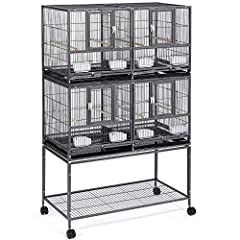 Yaheetech Double Stackable Wide Bird Cage with Rolling, used for sale  Delivered anywhere in UK