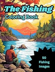 Fishing coloring book for sale  Delivered anywhere in USA 