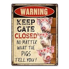 Warning pig signs for sale  Delivered anywhere in USA 
