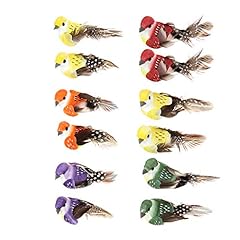 12pcs uccelli decorativi usato  Spedito ovunque in Italia 