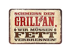 Grill blechschild lustiges gebraucht kaufen  Wird an jeden Ort in Deutschland