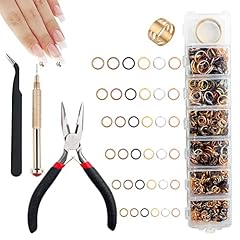 1014Pcs Dangle Nail Charms, Open Jump Rings Nail Percing for sale  Delivered anywhere in UK