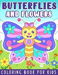 Butterflies flowers coloring for sale  Delivered anywhere in USA 