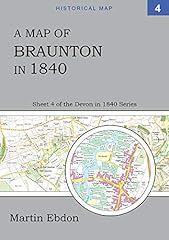 Map braunton 1840 for sale  Delivered anywhere in UK