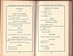 Mathematical tables formulae for sale  Delivered anywhere in UK