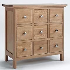 Hallowood Furniture Camberley Oak CD Storage Cabinet for sale  Delivered anywhere in UK