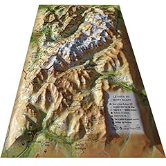 Carte en relief du Tour du Mont Blanc d'occasion  Livré partout en France