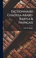 Dictionnaire chaouia arabe d'occasion  Livré partout en France