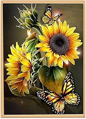 Sunflower stamped cross for sale  Delivered anywhere in USA 