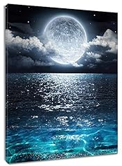Framed moon ocean for sale  Delivered anywhere in USA 