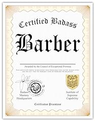 Certified badass barber for sale  Delivered anywhere in USA 