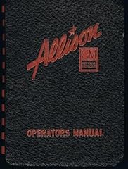 Operators manual allison for sale  Delivered anywhere in USA 