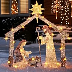 Shine christmas nativity for sale  Delivered anywhere in USA 