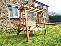 Wooden garden swing for sale  Delivered anywhere in UK