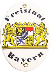 Emaille wappentafel freistaat gebraucht kaufen  Wird an jeden Ort in Deutschland