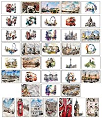 London watercolours postcards for sale  Delivered anywhere in UK