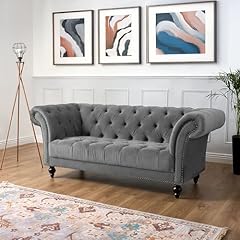 Bravich velvet chesterfield for sale  Delivered anywhere in UK