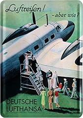 Lufthansa nostalgie blechschil gebraucht kaufen  Wird an jeden Ort in Deutschland
