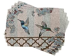 Hummingbird placemats rustic for sale  Delivered anywhere in UK