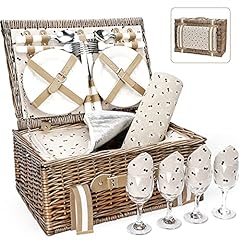 Willow picnic basket for sale  Delivered anywhere in USA 