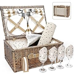 Willow picnic basket for sale  Delivered anywhere in USA 