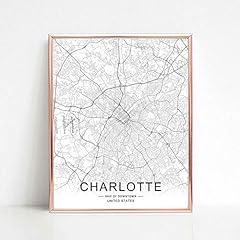 Charlotte map office for sale  Delivered anywhere in USA 