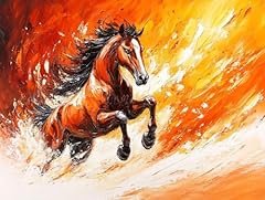 Diamond painting cheval d'occasion  Livré partout en France