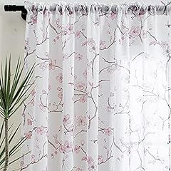 Linentalks floral sheer for sale  Delivered anywhere in USA 