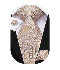 Tie champagne paisley for sale  Delivered anywhere in USA 
