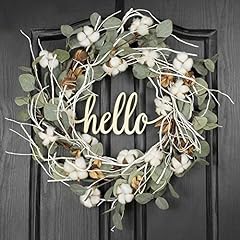 Qunwreath cotton wreath for sale  Delivered anywhere in USA 
