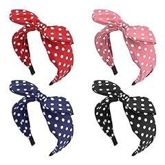 4pcs bow headbands for sale  Delivered anywhere in UK