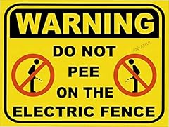 Warning pee electric for sale  Delivered anywhere in USA 