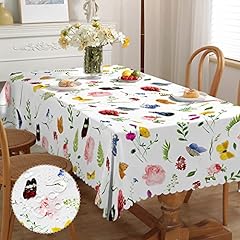 Rectangular tablecloth floral for sale  Delivered anywhere in UK
