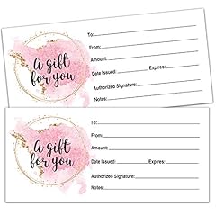 Blank gift certificates for sale  Delivered anywhere in USA 