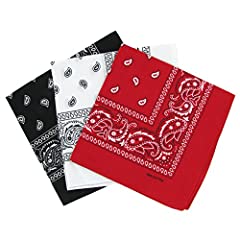 Paisley cotton bandana for sale  Delivered anywhere in Ireland