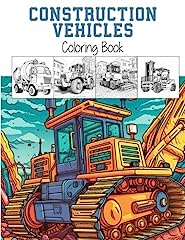 Construction vehicles coloring for sale  Delivered anywhere in Ireland