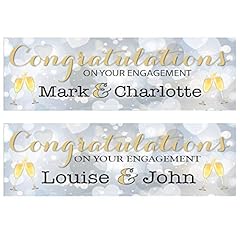 Personalised engagement banner for sale  Delivered anywhere in Ireland