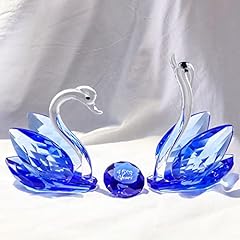 2pcs crystal swans for sale  Delivered anywhere in UK