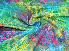 Baumwoll batikstoff mehrfarbig gebraucht kaufen  Wird an jeden Ort in Deutschland